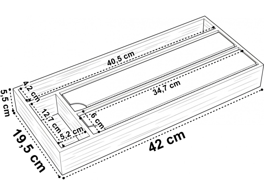 Bambusový zásobník na kuchyňské folie BORDE