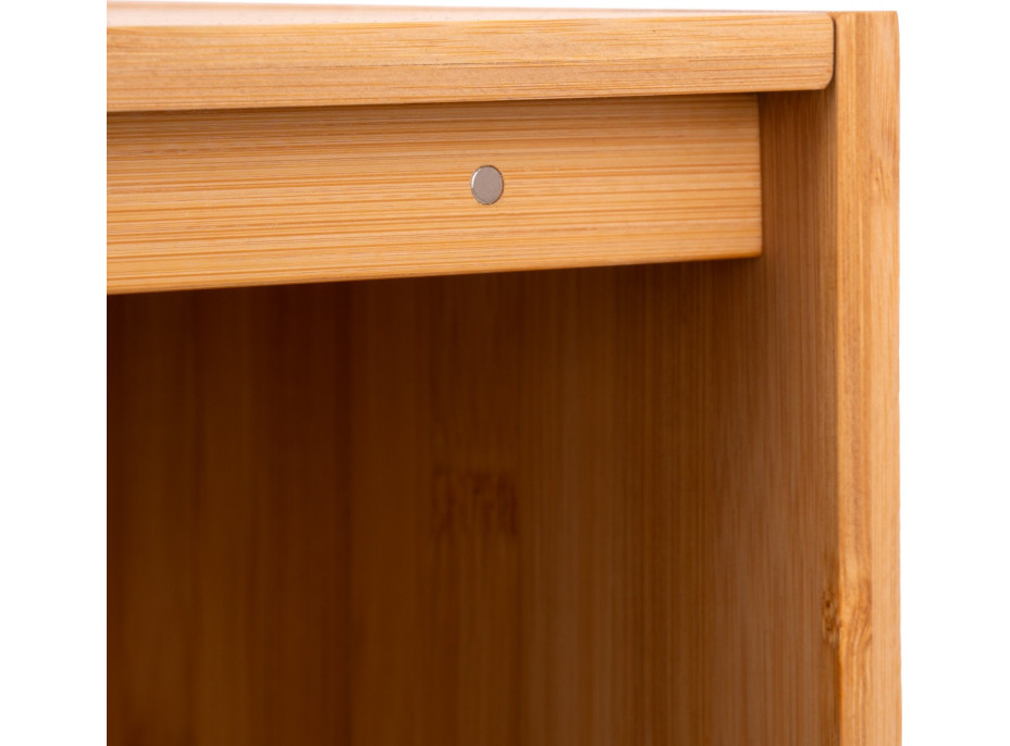 Bambusový chlebník CHARLES - přírodní/černý