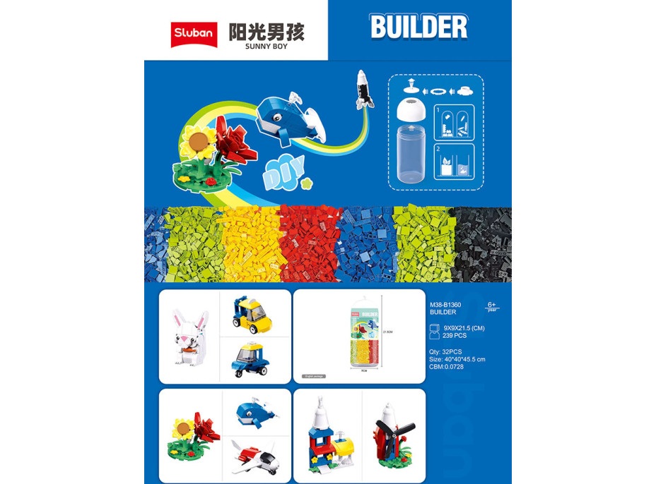 Sluban Builder M38-B1360 Stavebnice 6 v 1