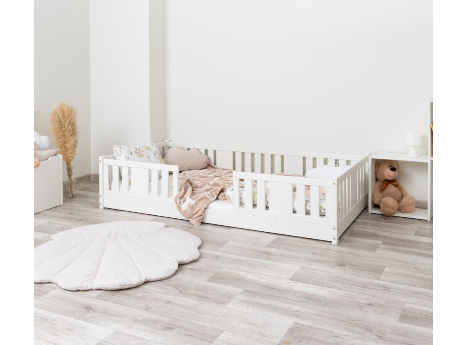 Dětská Montessori postel z masivu borovice NIKO - 180x80 cm