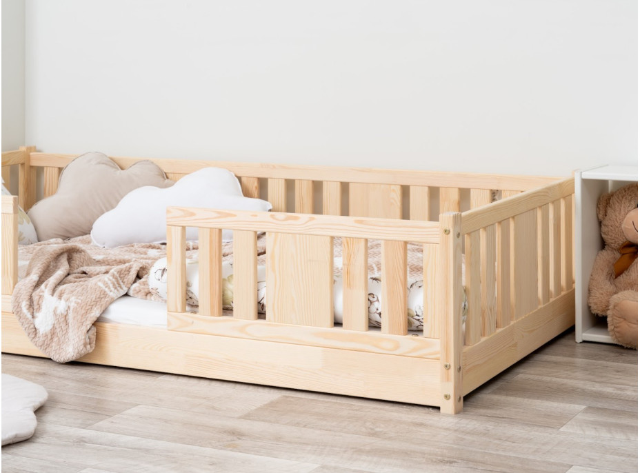 Dětská Montessori postel z masivu borovice NIKO - 160x80 cm