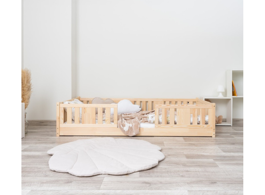 Dětská Montessori postel z masivu borovice NIKO - 160x80 cm