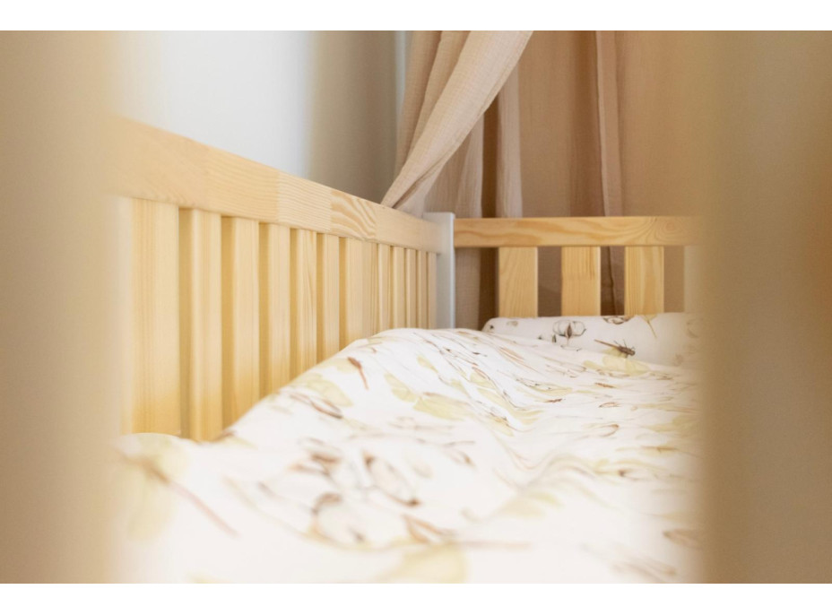 Dětská Montessori postel z masivu borovice NIKO - 180x80 cm
