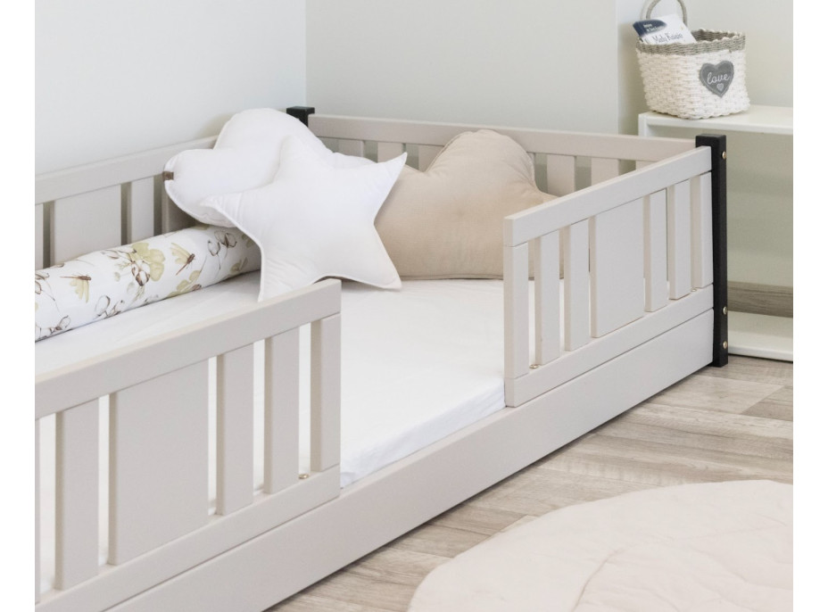 Dětská Montessori postel z masivu borovice NIKO - 180x80 cm