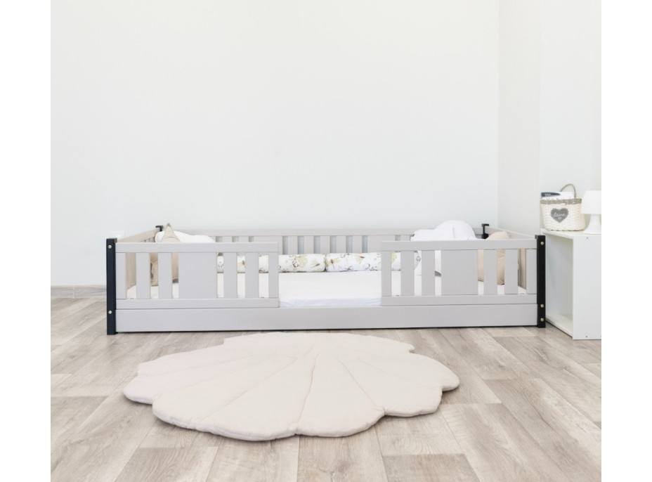 Dětská Montessori postel z masivu borovice NIKO - 180x80 cm