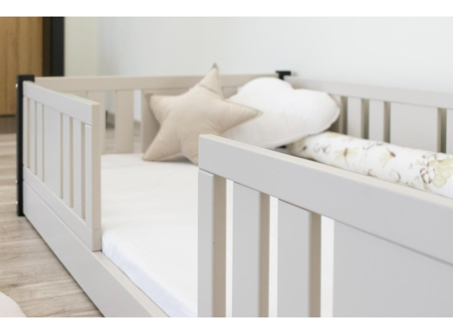 Dětská Montessori postel z masivu borovice NIKO - 200x90 cm