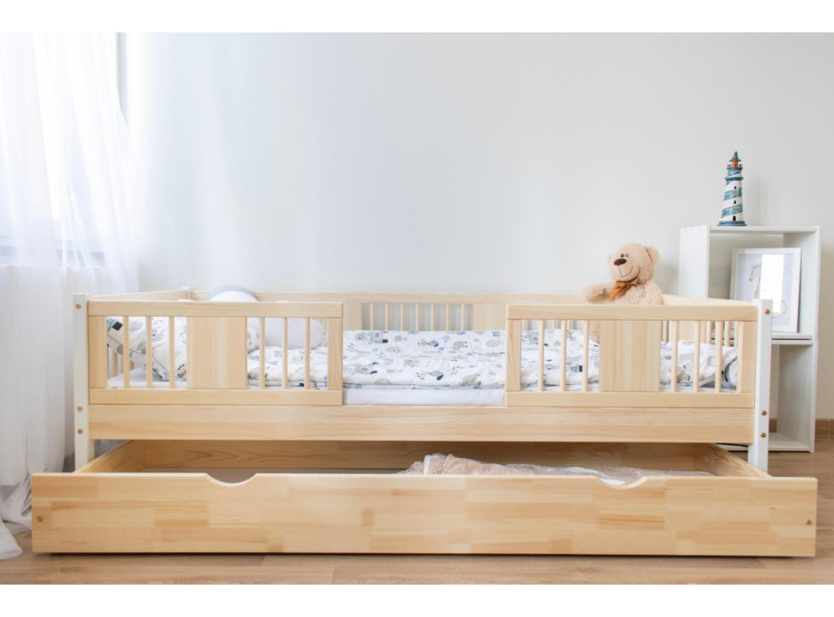 Dětská postel z masivu borovice LUNA 20 - 200x90 cm