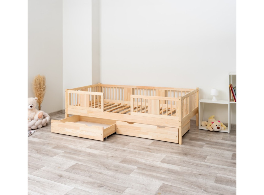 Dětská postel z masivu borovice LUNA 20 - 200x90 cm