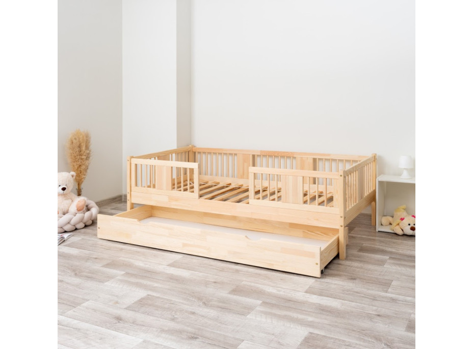 Dětská postel z masivu borovice LUNA 20 - 190x90 cm