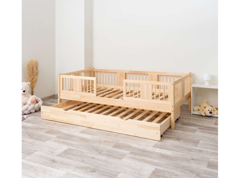 Dětská postel z masivu borovice LUNA 20 - 190x90 cm