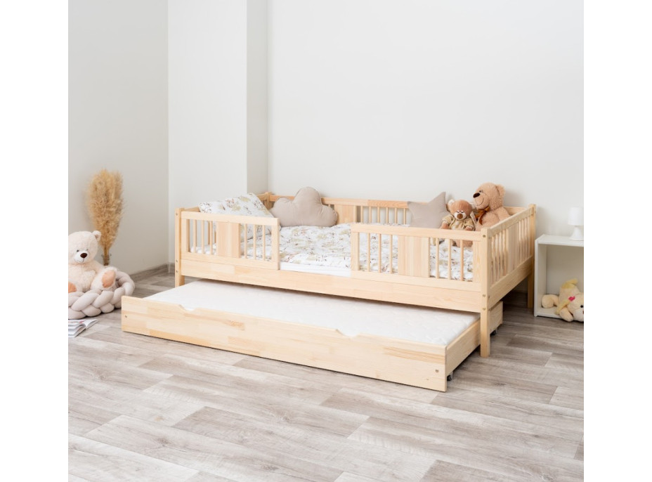 Dětská postel z masivu borovice LUNA 20 - 190x90 cm