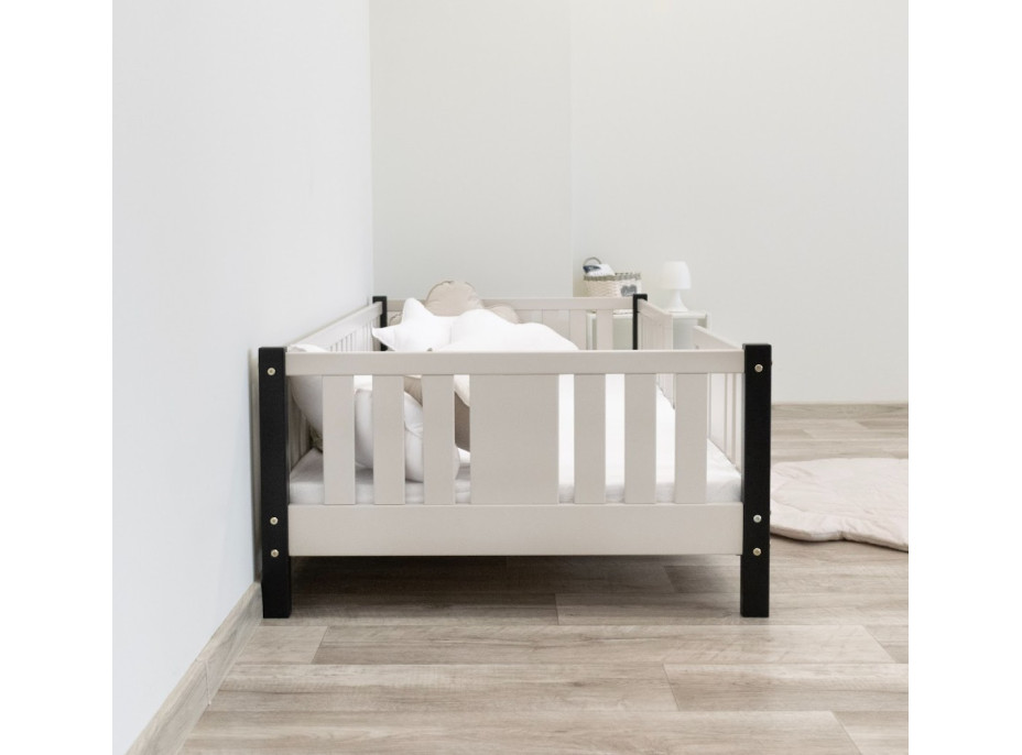 Dětská postel z masivu borovice NIKO 10 - 200x90 cm