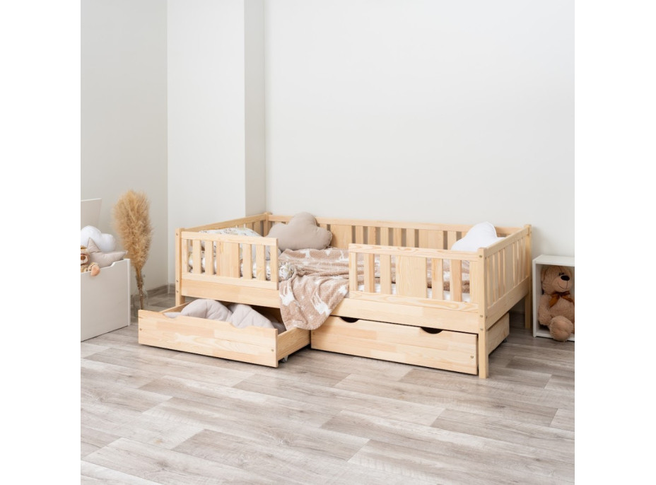 Dětská postel z masivu borovice NIKO 20 - 200x90 cm
