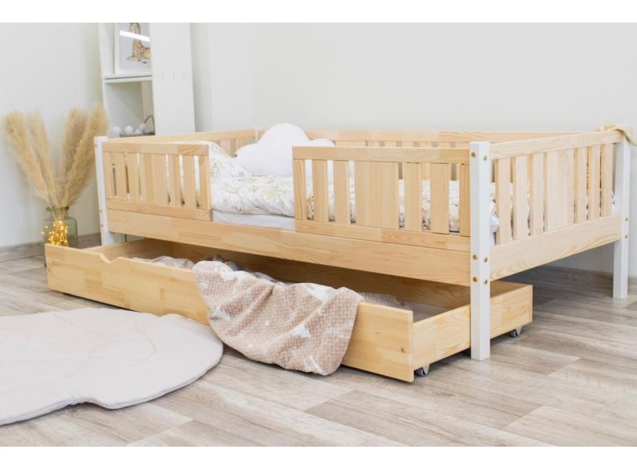 Dětská postel z masivu borovice NIKO 20 - 200x90 cm