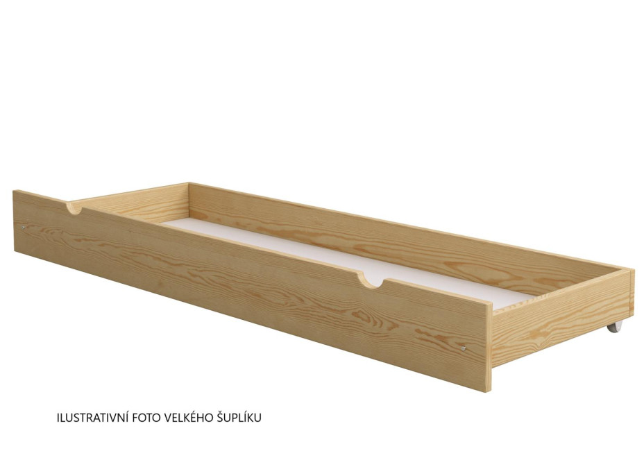 Dětská postel z masivu borovice LUNA 20 - 200x90 cm