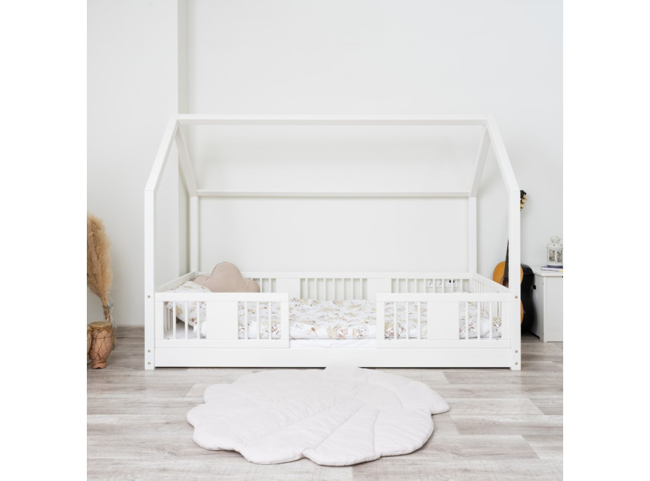 Dětská domečková Montessori postel z masivu borovice LUNA L - 190x90 cm