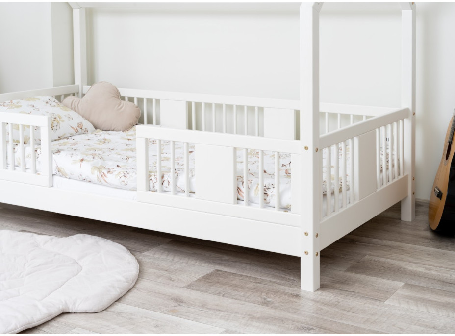 Dětská domečková postel z masivu borovice LUNA L 10 - 180x80 cm