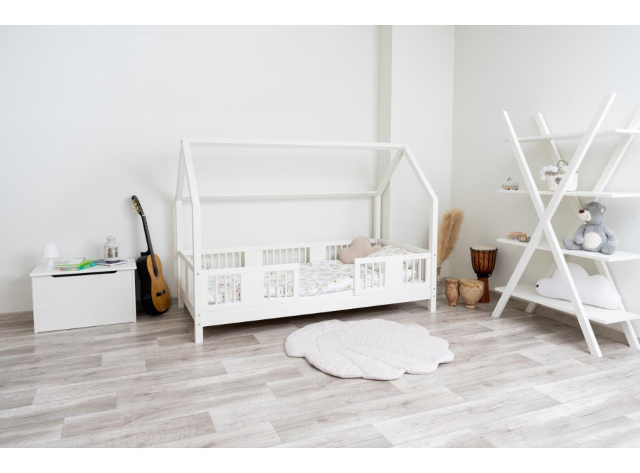 Dětská domečková postel z masivu borovice LUNA L 10 - 200x90 cm