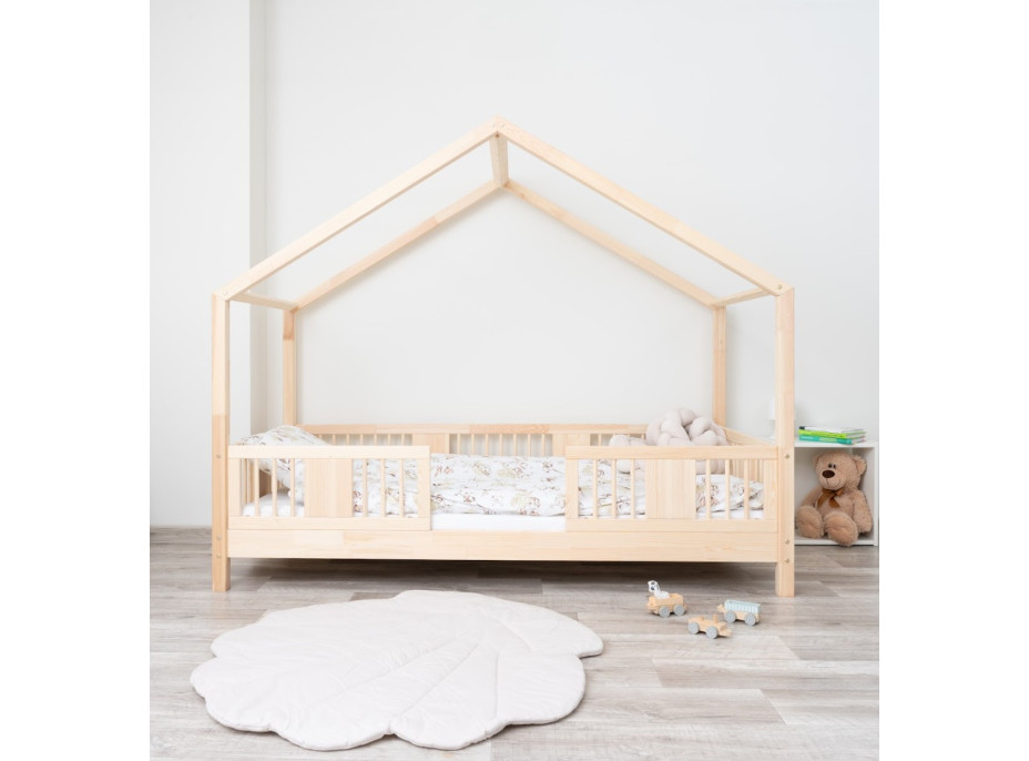 Dětská domečková postel z masivu borovice LUNA S 10 - 160x80 cm