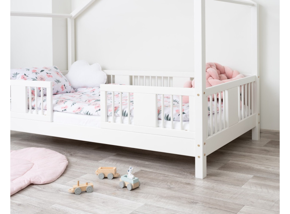 Dětská domečková postel z masivu borovice LUNA S 10 - 160x80 cm