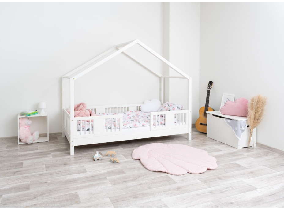 Dětská domečková postel z masivu borovice LUNA S 10 - 200x90 cm