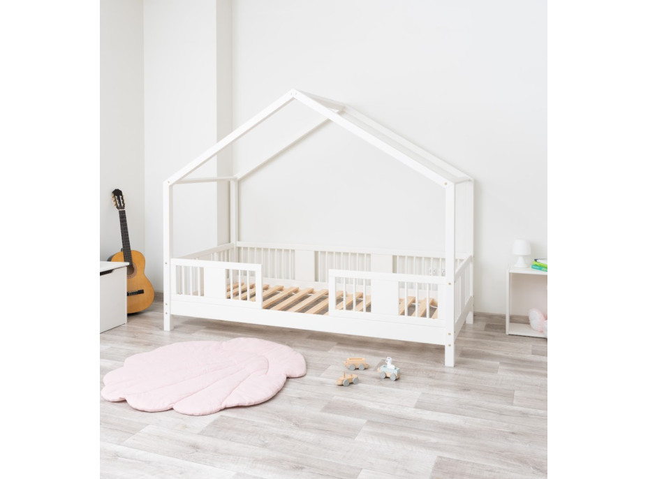 Dětská domečková postel z masivu borovice LUNA S 10 - 190x90 cm