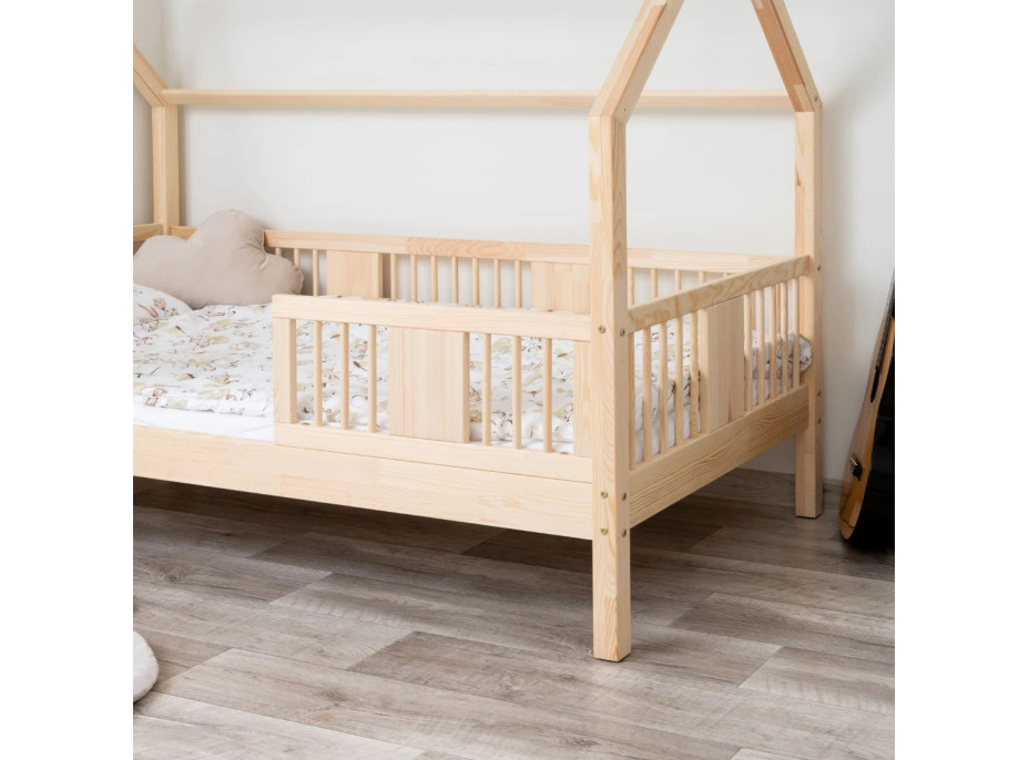 Dětská domečková postel z masivu borovice LUNA L 20 - 160x80 cm