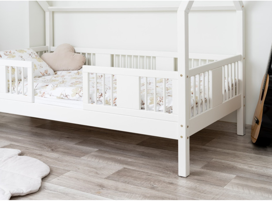 Dětská domečková postel z masivu borovice LUNA L 20 - 200x90 cm