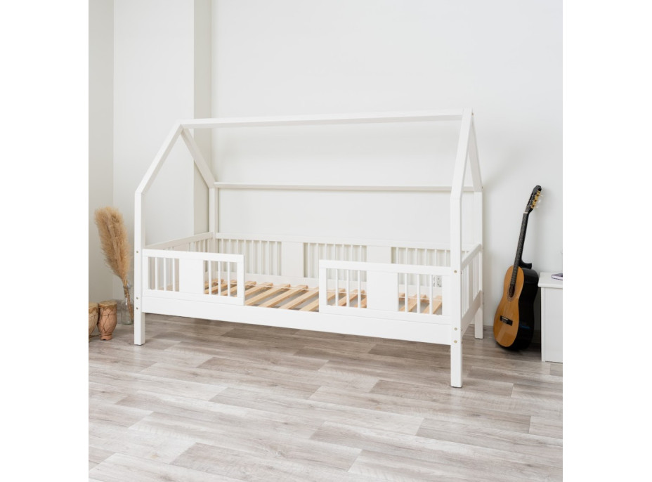 Dětská domečková postel z masivu borovice LUNA L 20 - 160x80 cm