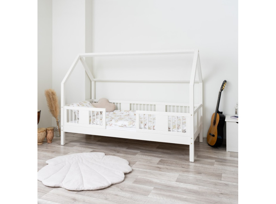 Dětská domečková postel z masivu borovice LUNA L 20 - 180x80 cm