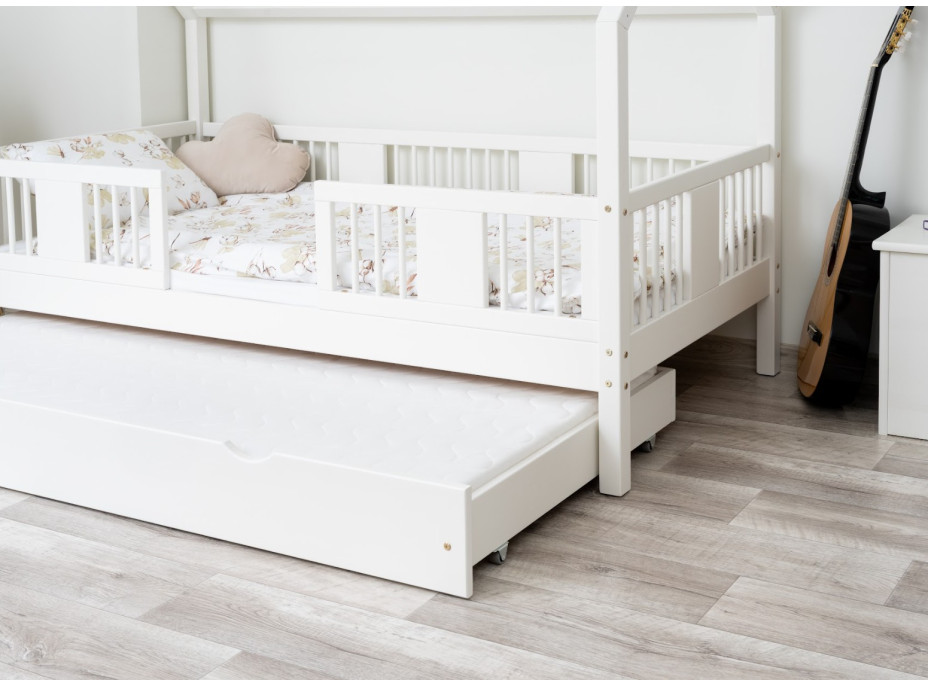 Dětská domečková postel z masivu borovice LUNA L 20 - 190x90 cm