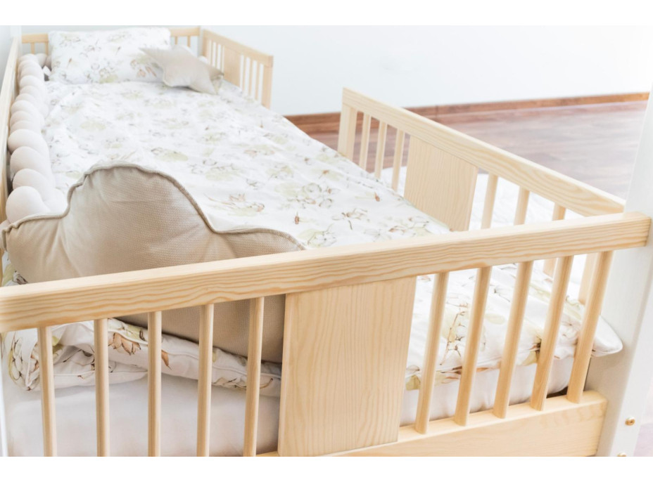 Dětská domečková postel z masivu borovice LUNA L 20 - 160x80 cm