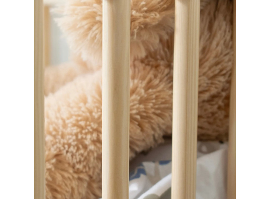 Dětská domečková postel z masivu borovice LUNA L 20 - 200x90 cm