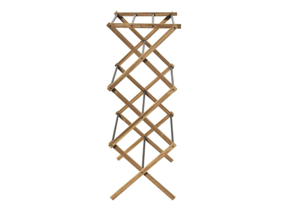 Aqualine CIKCAK skládací stojan na ručníky 73x97x39cm, jasan SP621