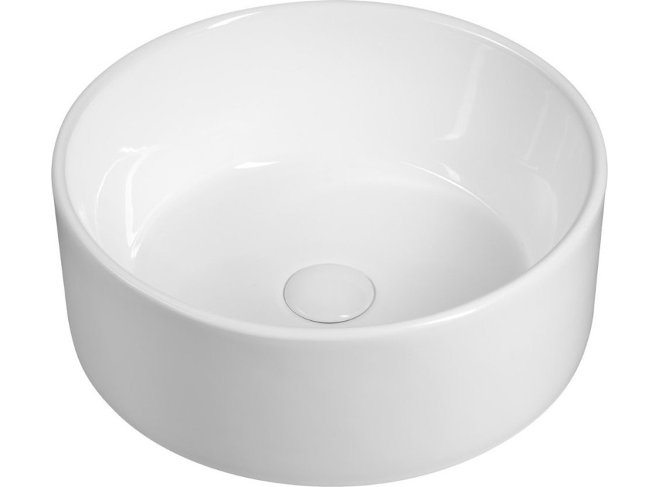 Sapho Keramické umyvadlo na desku, průměr 40cm, bílá FB48150