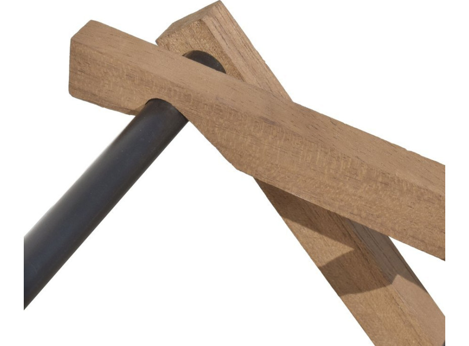 Aqualine CIKCAK skládací stojan na ručníky 73x97x39cm, jasan SP621