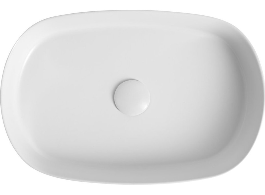 Isvea INFINITY OVAL keramické umyvadlo na desku, 55x36cm, terrazzo 10NF65055-2L-TRZ