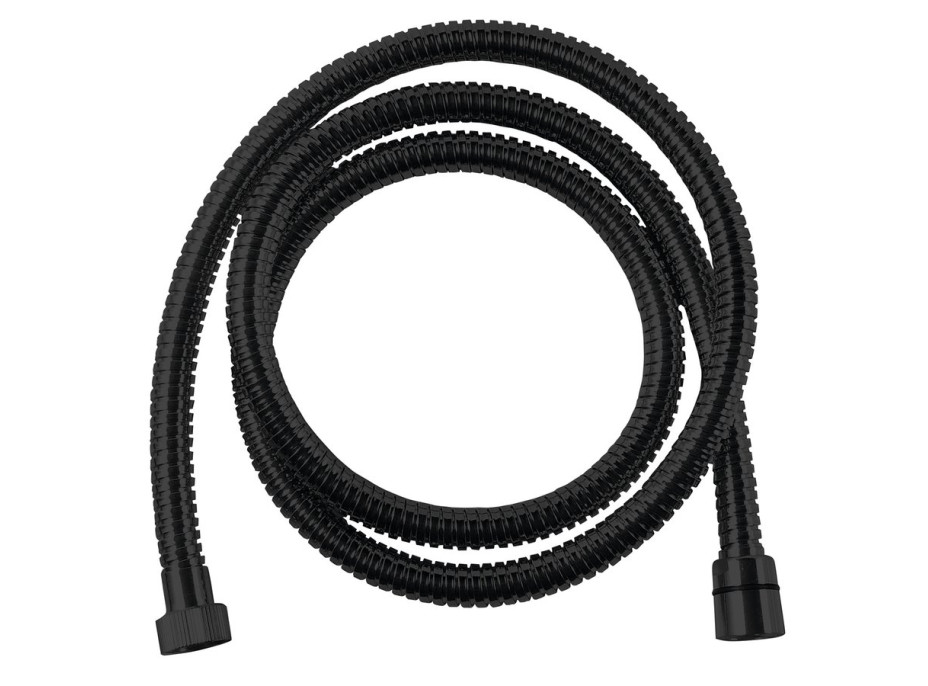 Sapho POWERFLEX kovová sprchová hadice, 200cm, černá mat FLEX200B