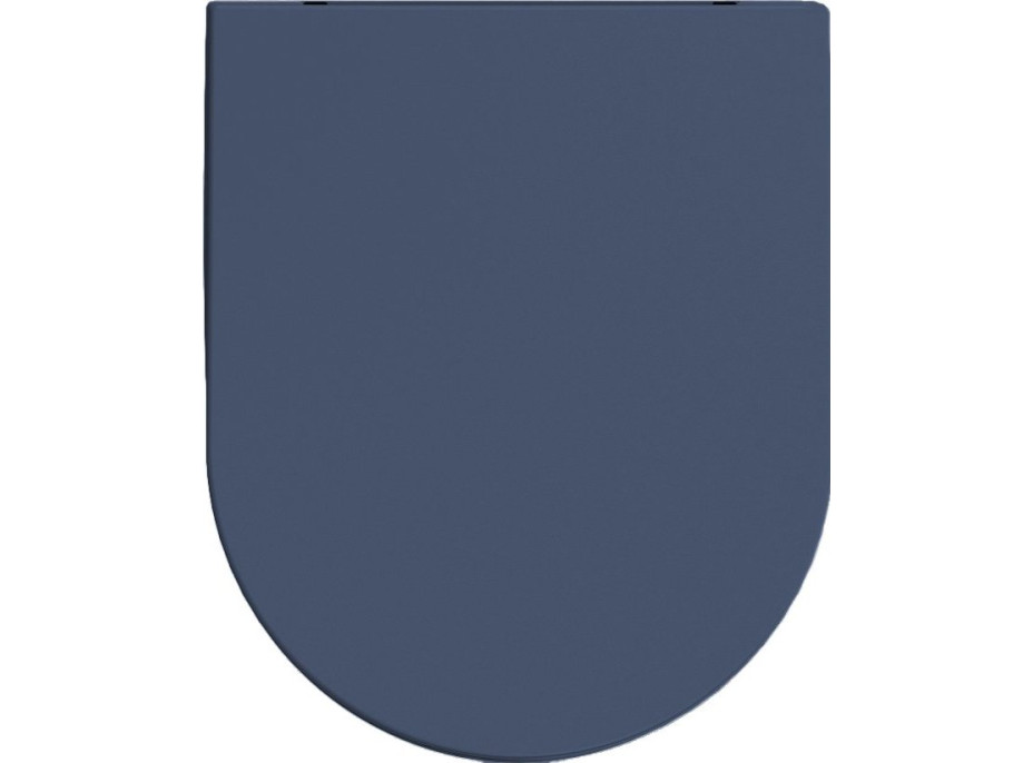 Isvea INFINITY WC sedátko, SLIM, Soft Close, Easy Take, modrá mat 40KF0544I-S