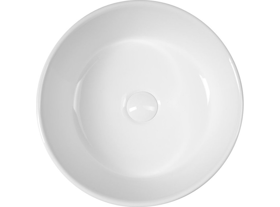Sapho Keramické umyvadlo na desku, průměr 40cm, bílá FB48150