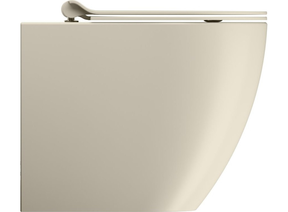 GSI PURA WC mísa stojící, Swirlflush, 36x55cm, spodní/zadní odpad, creta dual-mat 889008