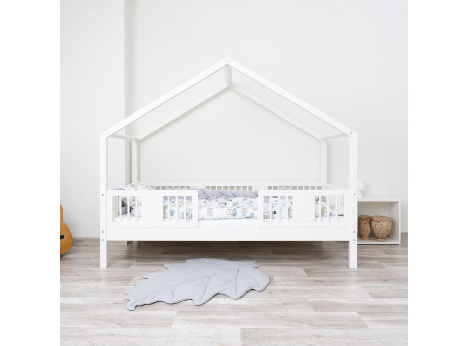 Dětská domečková postel z masivu borovice LUNA S 20 - 200x90 cm