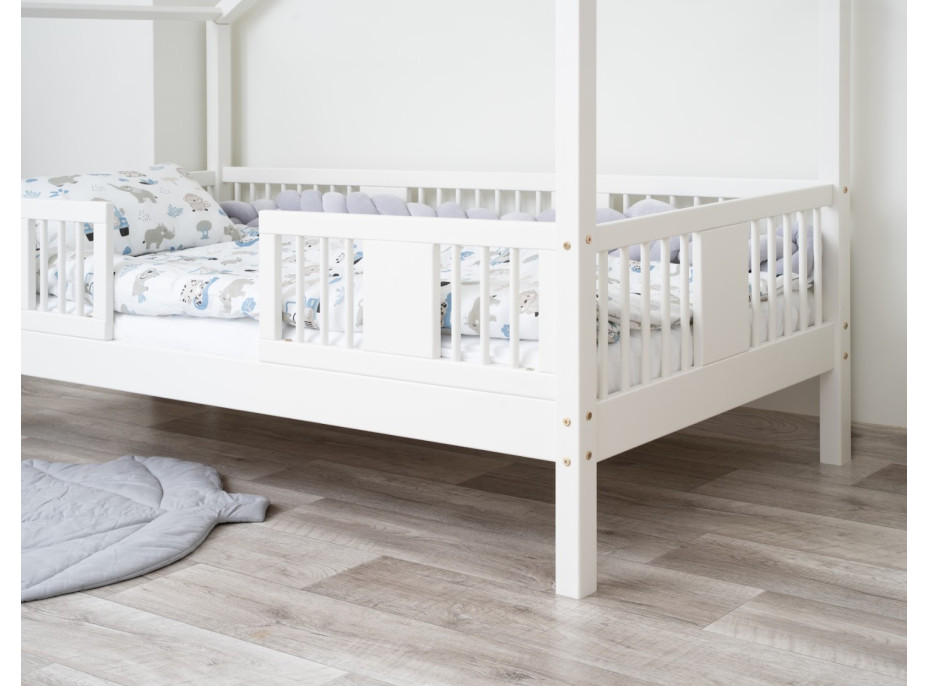 Dětská domečková postel z masivu borovice LUNA S 20 - 160x80 cm