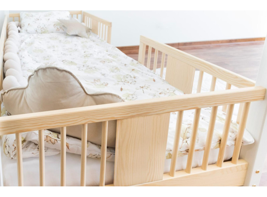 Dětská domečková postel z masivu borovice LUNA S 20 - 200x90 cm