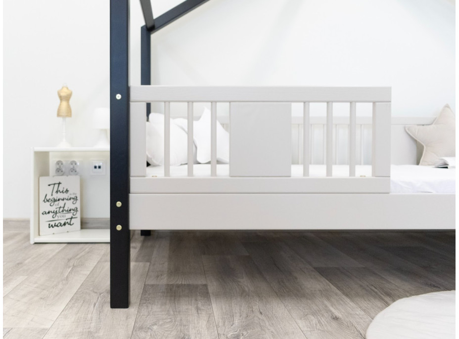 Dětská domečková postel z masivu borovice LUNA S 20 - 200x90 cm