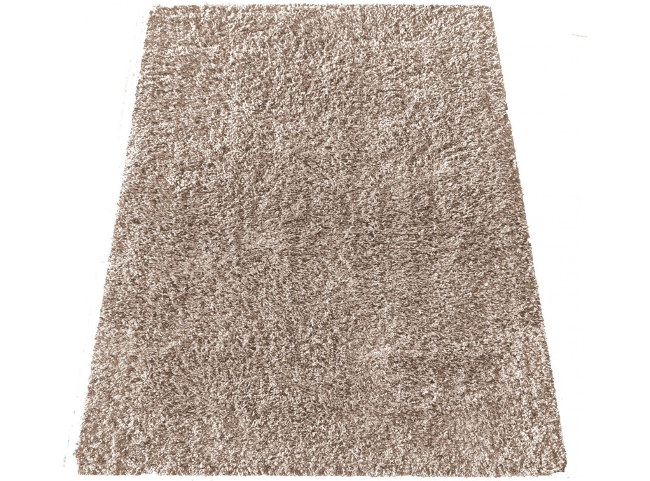 Moderní koberec SHAGGY CAMIL - karamelový