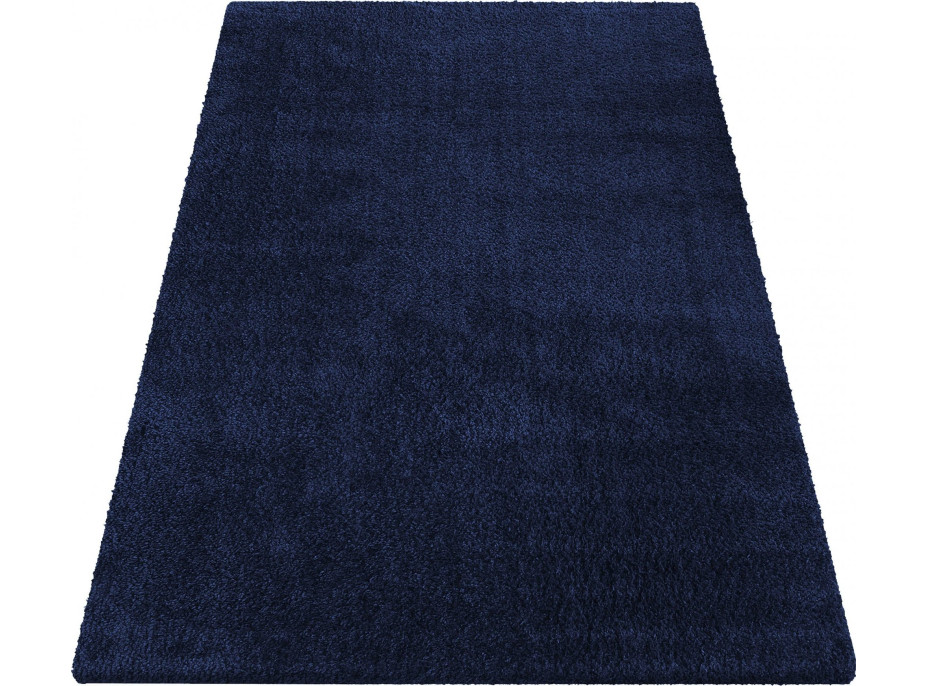 Moderní koberec SHAGGY CAMIL - tmavě modrý