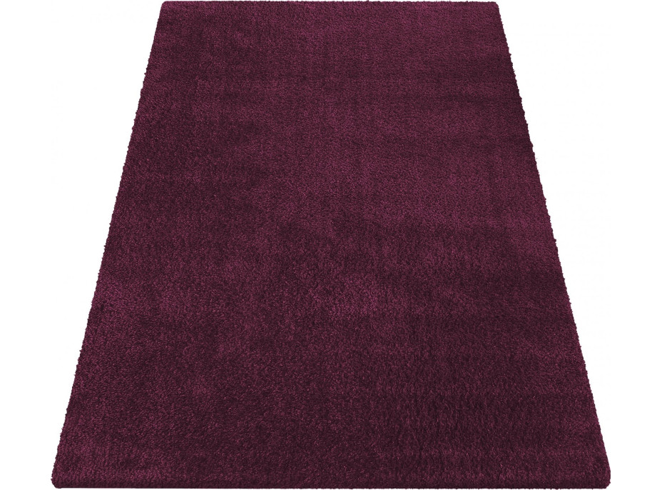 Moderní koberec SHAGGY CAMIL - tmavě fialový