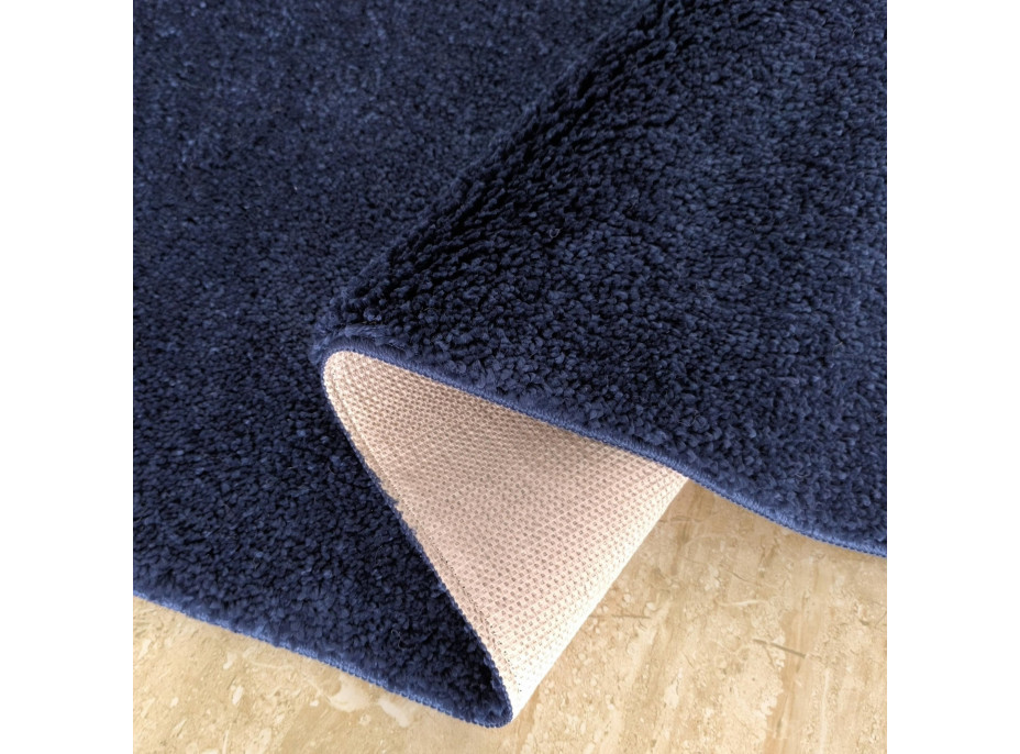 Moderní koberec SHAGGY CAMIL - tmavě modrý