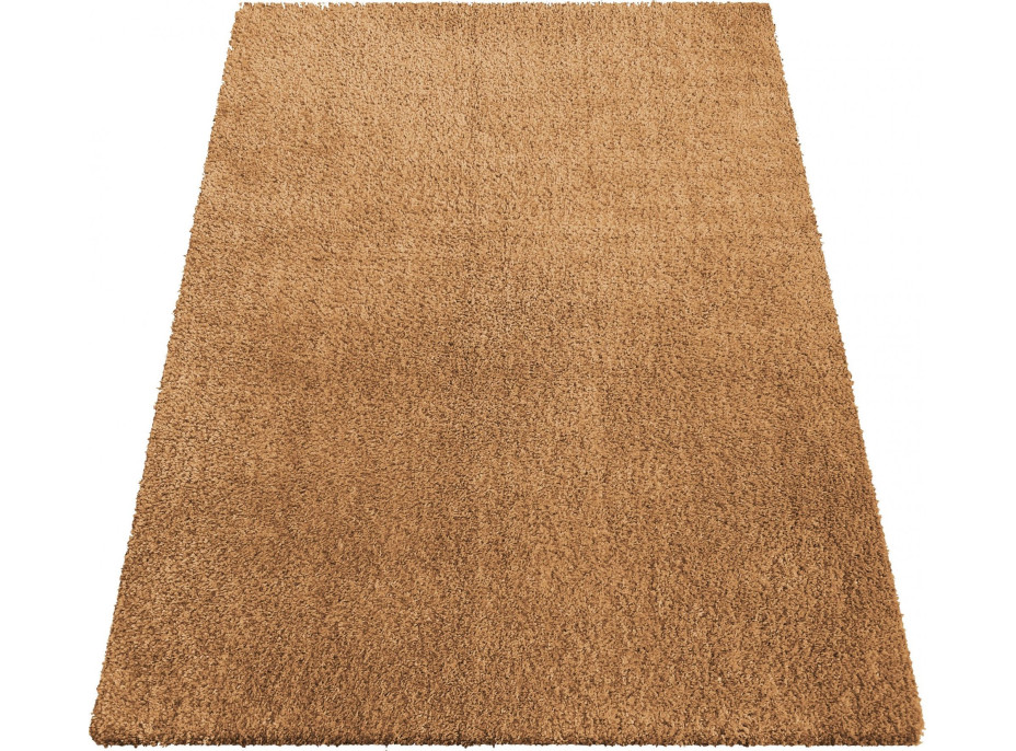 Moderní koberec SHAGGY CAMIL - světle hnědý